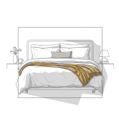 Premium linen on bed